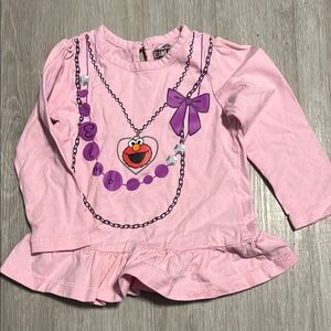 Sesame Street Pink Elmo Long Sleeve Shirt 18M